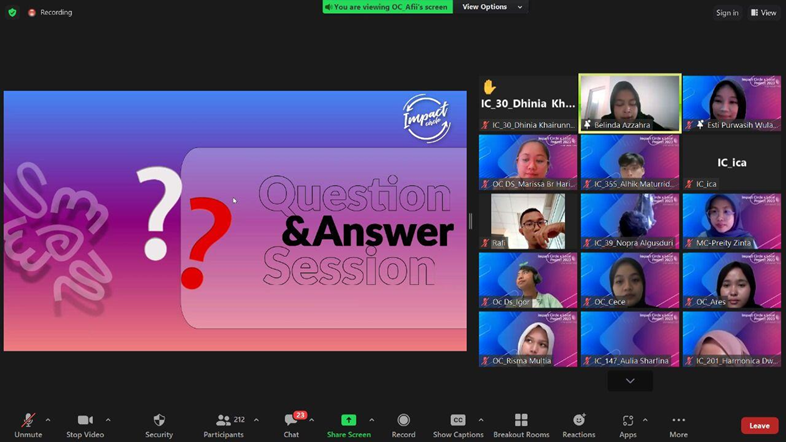 Webinar Impact Circle x AIESEC in Unand 2023: Menggali Potensi Ekonomi dengan ‘Youth-Preneur’