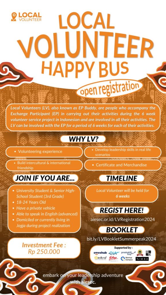 Volunteer lokal rasa internasional, memang ada?