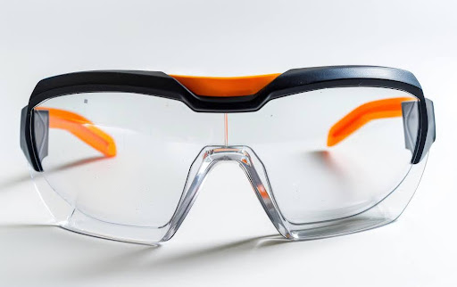 Kacamata pelindung sebagai alat keselamatan K3 untuk melindungi mata Kacamata pelindung sebagai alat keselamatan K3 untuk melindungi mata